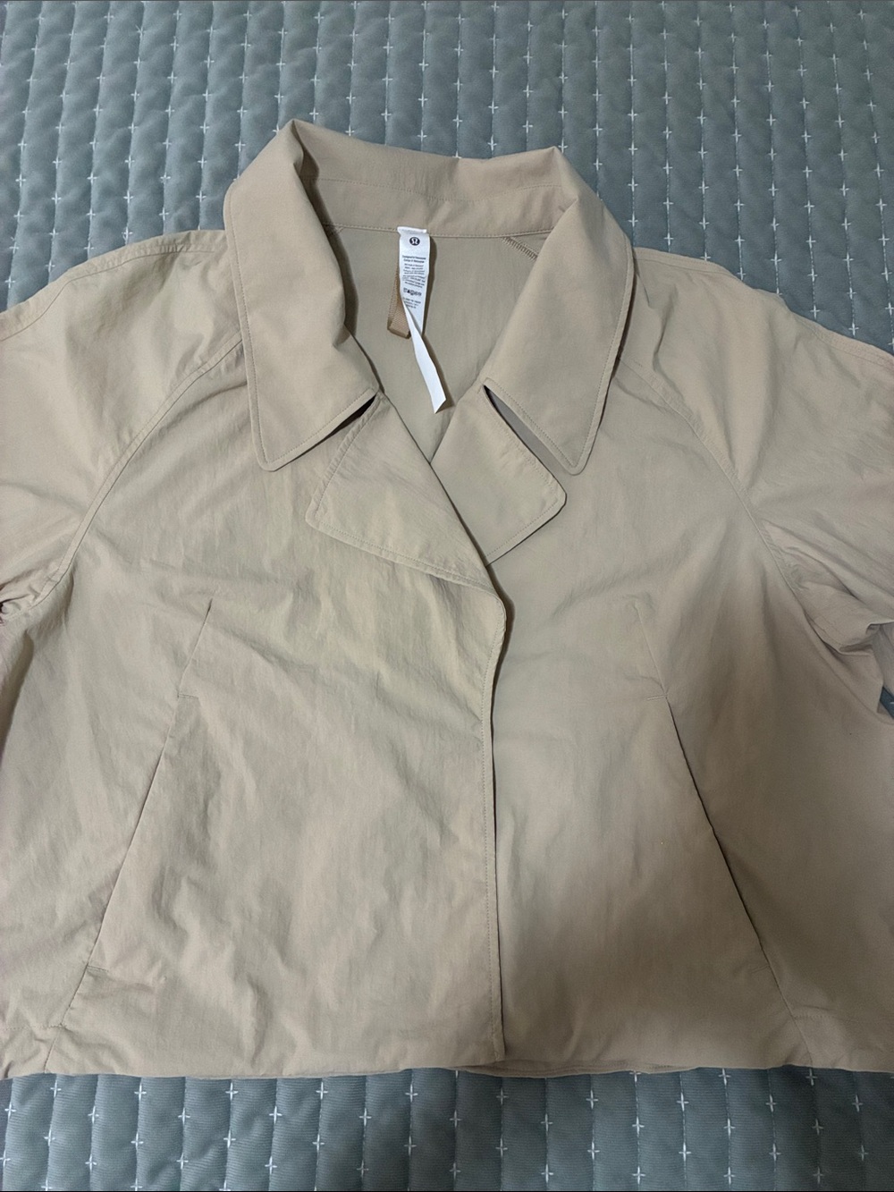 lululemon athletica Cropped tan jacket